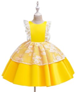 Party Princess Dress Children kids clothes 5 colors 3-14yrs Hot Selling Baby Girls Flower sequins Dress High quality new 2020