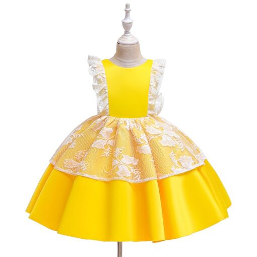 Party Princess Dress Children kids clothes 5 colors 3-14yrs Hot Selling Baby Girls Flower sequins Dress High quality new 2020