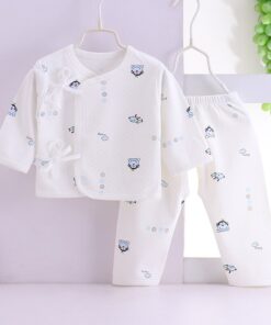 HIPAC Newborn Baby Infant Clothes Set Cotton Baby Boys Girls Tops+Pants Suits Cute Cartoon Baby Underwear All Season Style