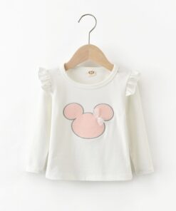 Child Little Baby Girls Clothes T-Shirt Cartoon Mouse Tees Tops New Year 2020 Kids TShirt Spring Cotton Soft Long Sleeve Outfits
