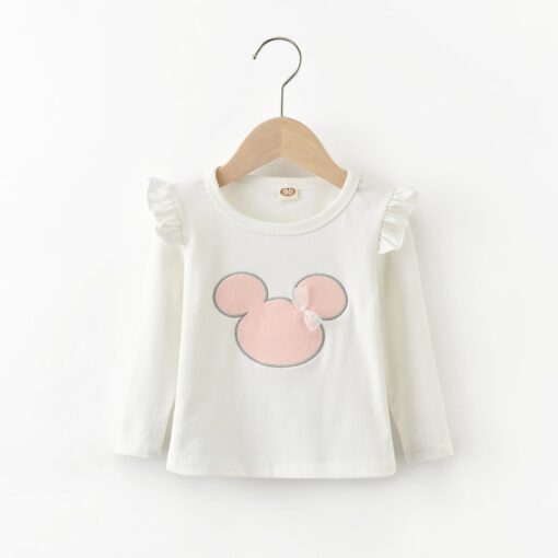 Child Little Baby Girls Clothes T-Shirt Cartoon Mouse Tees Tops New Year 2020 Kids TShirt Spring Cotton Soft Long Sleeve Outfits