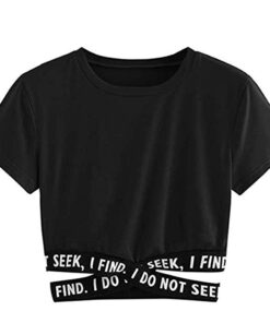 Summer Crop Top Women Top Solid Color Bandage Ladies Tshirt Womens Clothing Fashion Women Cropped T-shirt Casual Girls Shirts