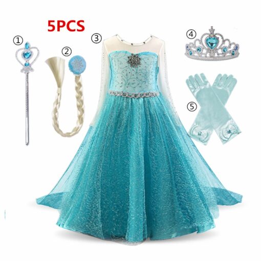 Dress for Girls Kids Christmas Dress Halloween Cosplay Costume Children Birthday Party Clothing Girls Princess Costume