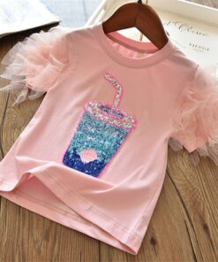2020 3 5 6 7 8 Years Unicorn Girls T-Shirt Boys Short Sleeve Tee Tops Kids Cartoon Printing Clothes Children Birthday Party Wear