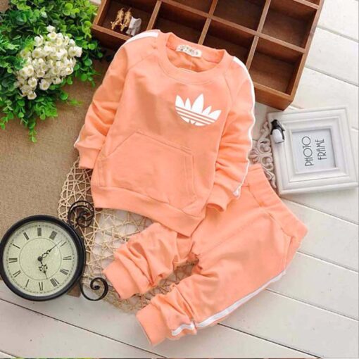 Brand Baby Clothes Suits Causal Baby Girls Boys Clothing Sets Children Suits Clothes 2 Pieces Sweatshirts Sports Pants Kids Set