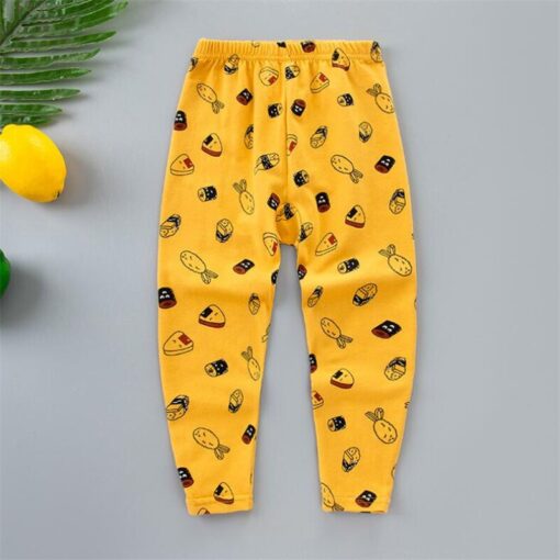 3-12Y Kids Children Boys Girls Bottom Pants Autumn Spring Lycra Thin Cartoon Kids Harem Pants Kids Girls Leggings Trousers