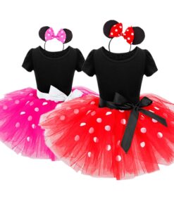 Fancy New Year Baby Girl Carnival Santa Dress For Girls Summer Mouse Christmas Children Clothing Party Tulle Kids Costume
