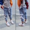 Hip Hop Boys Side Pockets Jeans Cargo Harem Pants Kids Jeans 2019 Casual Blue Denim Elastic Waist Jeans Loose Pants Boy Trousers