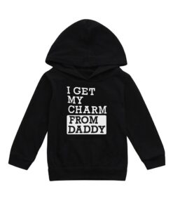 Toddler Kids Baby Boys Hooded Sweatshirts Infant Letter Hoodies Top Long Sleeves Casual Cotton Clothes Sweatshirt Autumn Winter