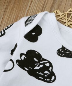 Newborn Cloud Print T Shirt Tops+pants Outfits Set Clothes Infant Girl Boy Baby Kleding Baby Outfits Neugeborene Kleidung