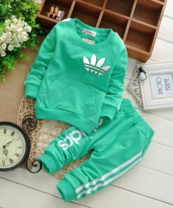 Brand Baby Clothes Suits Causal Baby Girls Boys Clothing Sets Children Suits Clothes 2 Pieces Sweatshirts Sports Pants Kids Set