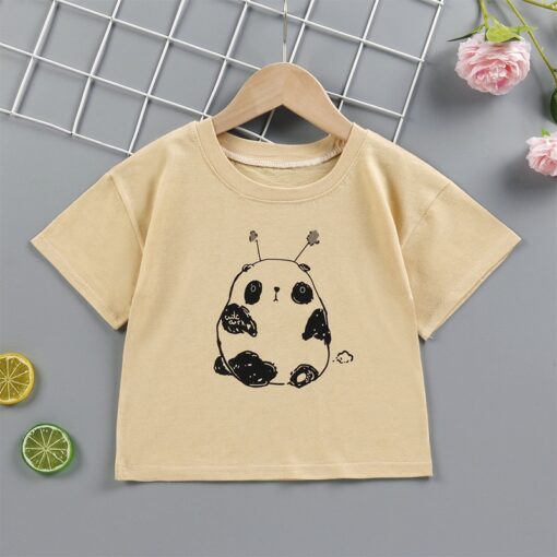 T shirt kids t-shirt baby cute kids plain t shirt Summer Children Outerwear pink yellow wholesale clothing dropshipping