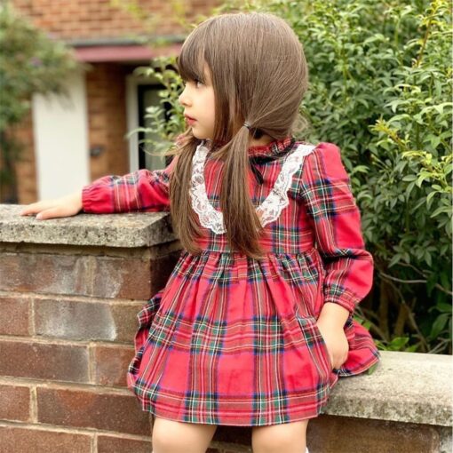 My First Christmas Baby Girls Dress Autumn Winter Kids Dresses For Girl 2020 Long Sleeve Little maid Costume new Year's gift D30
