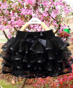 Tutu Skirt Girls Cake Tutu Pettiskirt Dance Mini Skirt Birthday Princess Ball Gown Children Kids Clothes 4 Layers Tulle Skirts