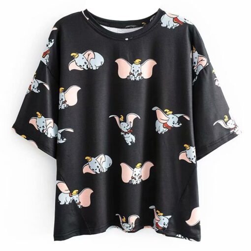 Disney Cartoon Cotton T-Shirt Women 2020 Summer Casual Mickey Mouse Daisy Duck Tshirt Women Vintage Streetwear Tee Tops T-Shirts