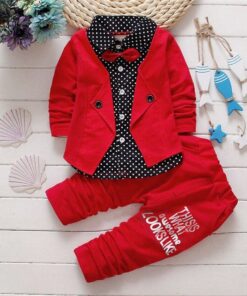 Bibicola Baby Boy Gentleman Clothing Sets Kids Floral Clothes For Birthday Formal Outfits Suit Fashion Tops Shirt + Pants 2pcs