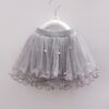 Kids Pearl Skirts Girls Mesh Beaded Clothes Children Ruffles Tutu Skirt Girl Multi-Layers Dance Princess Party Costumes