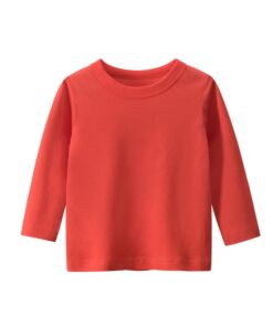 100% Cotton Long Sleeves Kids T Shirt Boys Girls Toddler Infant Baby Clothing Casual T-Shirts Tops Tees Shirt Child Clothes