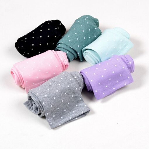 Children Girls Skinny Leggings Long Pants Polka Dots Printed Kids Spring Autumn Cotton Bottoms Dotted Elastic Trousers