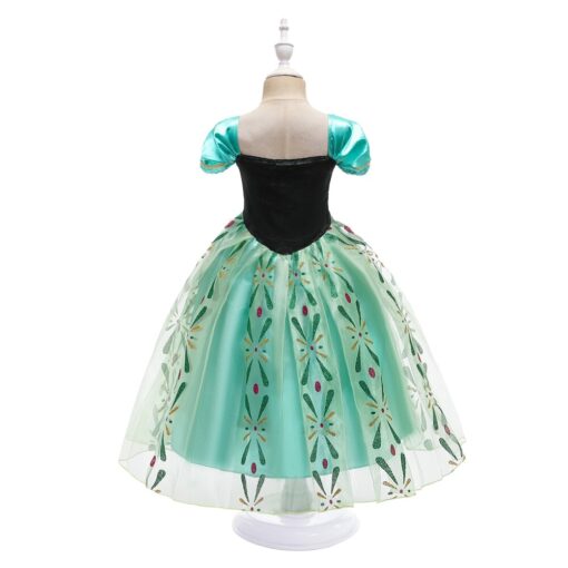 Infant Girl Christmas Dress Children's Party Anna Dress Carnival Costumes for Girls Disguise Child Elsa Anna Costume Elza Dress