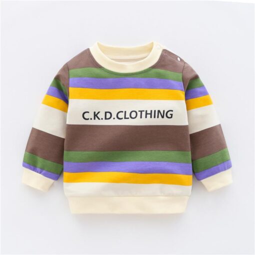 Autumn New Cute Toddler Girl Clothes Fashion Boys Sweatshirt Cartoon Animals Pattern Long Sleeve O Neck Cotton Baby Warm Outfits