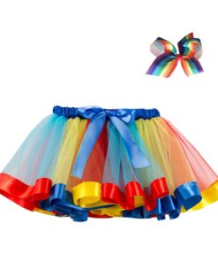 2020 Summer Colorful Pettiskirt Children Party Girls Skirt Kids Birthday Mini tutu Skirt Toddler Girls Unicorn Skirt Clothing