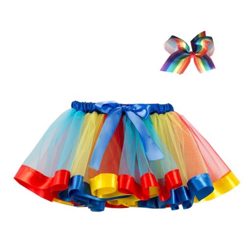 2020 Summer Colorful Pettiskirt Children Party Girls Skirt Kids Birthday Mini tutu Skirt Toddler Girls Unicorn Skirt Clothing