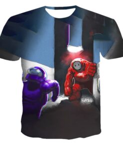 2021 Summer New 3D Printed T-shirt Among Us Anime Cartoon Game Boys and Girls T-shirts