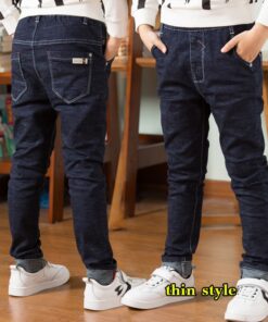 High Quality Autumn Spring Baby Jeans For Boys Pants Kids Clothes Cotton Casual Children Teenager Denim Trousers Boys Clothes