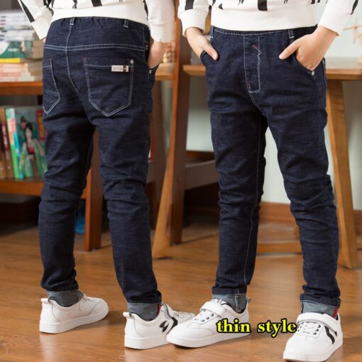 High Quality Autumn Spring Baby Jeans For Boys Pants Kids Clothes Cotton Casual Children Teenager Denim Trousers Boys Clothes