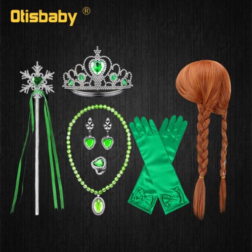Infant Girl Christmas Dress Children's Party Anna Dress Carnival Costumes for Girls Disguise Child Elsa Anna Costume Elza Dress
