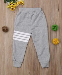 New Arrivels Sports Pants Kids Boy Girl Striped Harem Long Pants Toddler Trousers Bottoms Sweatpants