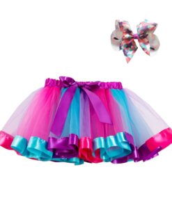 2020 Summer Colorful Pettiskirt Children Party Girls Skirt Kids Birthday Mini tutu Skirt Toddler Girls Unicorn Skirt Clothing