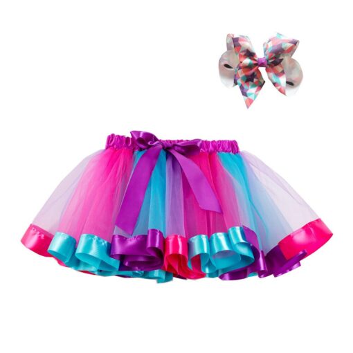 2020 Summer Colorful Pettiskirt Children Party Girls Skirt Kids Birthday Mini tutu Skirt Toddler Girls Unicorn Skirt Clothing