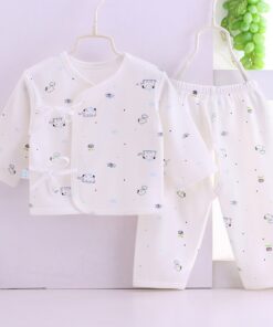 HIPAC Newborn Baby Infant Clothes Set Cotton Baby Boys Girls Tops+Pants Suits Cute Cartoon Baby Underwear All Season Style