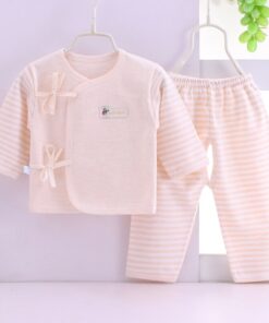 HIPAC Newborn Baby Infant Clothes Set Cotton Baby Boys Girls Tops+Pants Suits Cute Cartoon Baby Underwear All Season Style