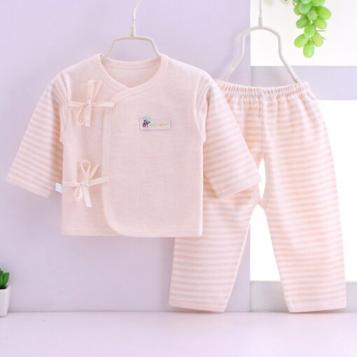 HIPAC Newborn Baby Infant Clothes Set Cotton Baby Boys Girls Tops+Pants Suits Cute Cartoon Baby Underwear All Season Style