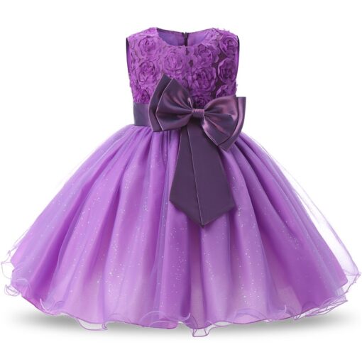 Kids Dress for Girls Summer Dresses for Party and Wedding Christmas Clothing Princess Flower Tutu Dress Children Prom Ball Gown