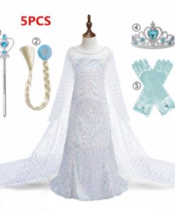 Dress for Girls Kids Christmas Dress Halloween Cosplay Costume Children Birthday Party Clothing Girls Princess Costume