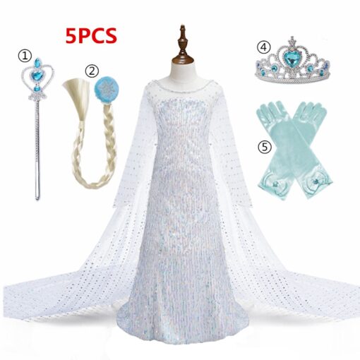 Dress for Girls Kids Christmas Dress Halloween Cosplay Costume Children Birthday Party Clothing Girls Princess Costume