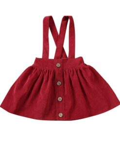 Kid Baby Girl Strap Suspender Skirt Corduroy Party Overalls Autumn A Line Toddler Girls Casual Clothing Outfits 1-6Y