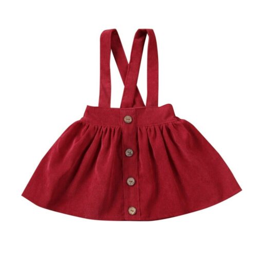 Kid Baby Girl Strap Suspender Skirt Corduroy Party Overalls Autumn A Line Toddler Girls Casual Clothing Outfits 1-6Y