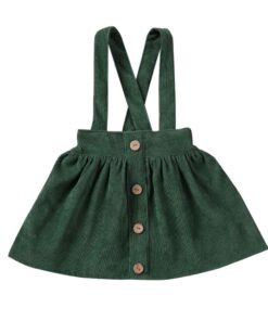 Kid Baby Girl Strap Suspender Skirt Corduroy Party Overalls Autumn A Line Toddler Girls Casual Clothing Outfits 1-6Y