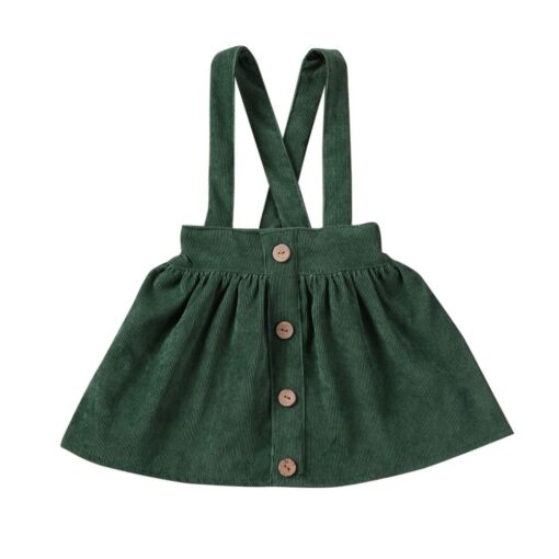 Kid Baby Girl Strap Suspender Skirt Corduroy Party Overalls Autumn A Line Toddler Girls Casual Clothing Outfits 1-6Y
