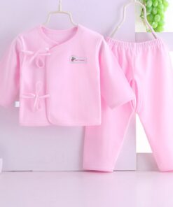 HIPAC Newborn Baby Infant Clothes Set Cotton Baby Boys Girls Tops+Pants Suits Cute Cartoon Baby Underwear All Season Style