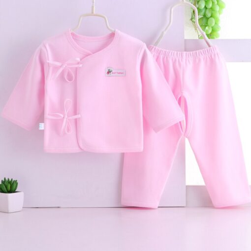 HIPAC Newborn Baby Infant Clothes Set Cotton Baby Boys Girls Tops+Pants Suits Cute Cartoon Baby Underwear All Season Style