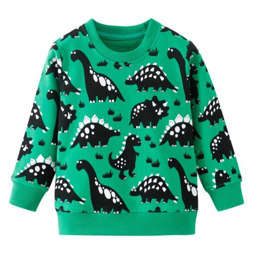 New Arrival Sweaters for Boys Girls Cotton Dinosaurs Tops Long Sleeve Winter Autumn Sweatshirts Animal Children Clothing Kid Top