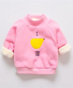 Baby Boy Girls winter Sweatshirts kids warm Pullover Clothes Children Sweatshirts Kids Girl Plus velvet thick Tops Costume