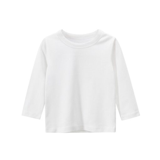 100% Cotton Long Sleeves Kids T Shirt Boys Girls Toddler Infant Baby Clothing Casual T-Shirts Tops Tees Shirt Child Clothes