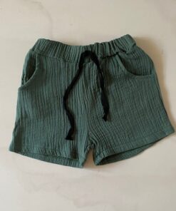 2020 Fashion Boy Clothes Girls Pants Kids Summer Trousers Children Pants for Baby Boys Shorts beach cheap solid linen 90~130